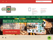Tablet Screenshot of clarksagcenter.com